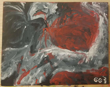 "Victim Of Love". Acrylic on canvas. 2023. "Victim Of Love". Acrylic on canvas. 2023.